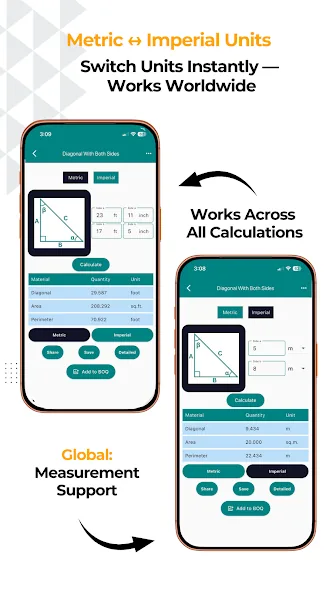 Construction Calculator A1 screenshot 4