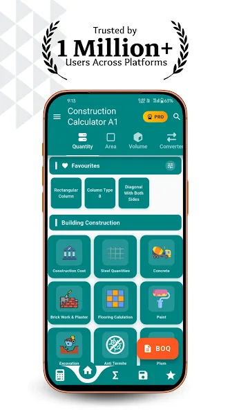 Construction Calculator A1 screenshot 7