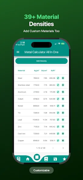 Metal Calculator A1 Pro screenshot 2