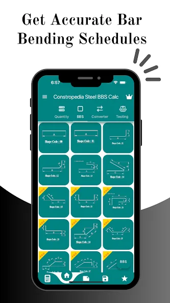 Steel BBS Calculator A1 Pro screenshot 1