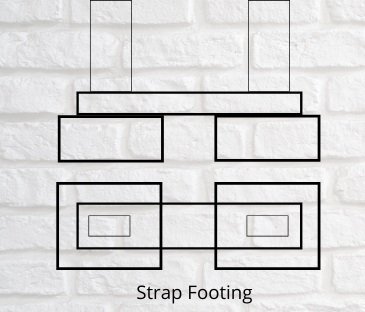 Strap footing